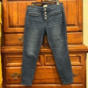 Loft Outlet Modern Skinny Blue Jean Size 12P 12 Petite